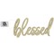 Leisure Arts Unfinished Wood Words - 8" x 4" - Blessed wood cutout - word cutouts for crafts - wooden words for crafts - wooden cut out letters - laser cut words - medium size